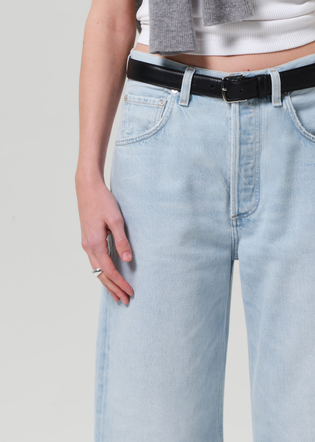 AYLA RAW HEM CROP ALLIER
