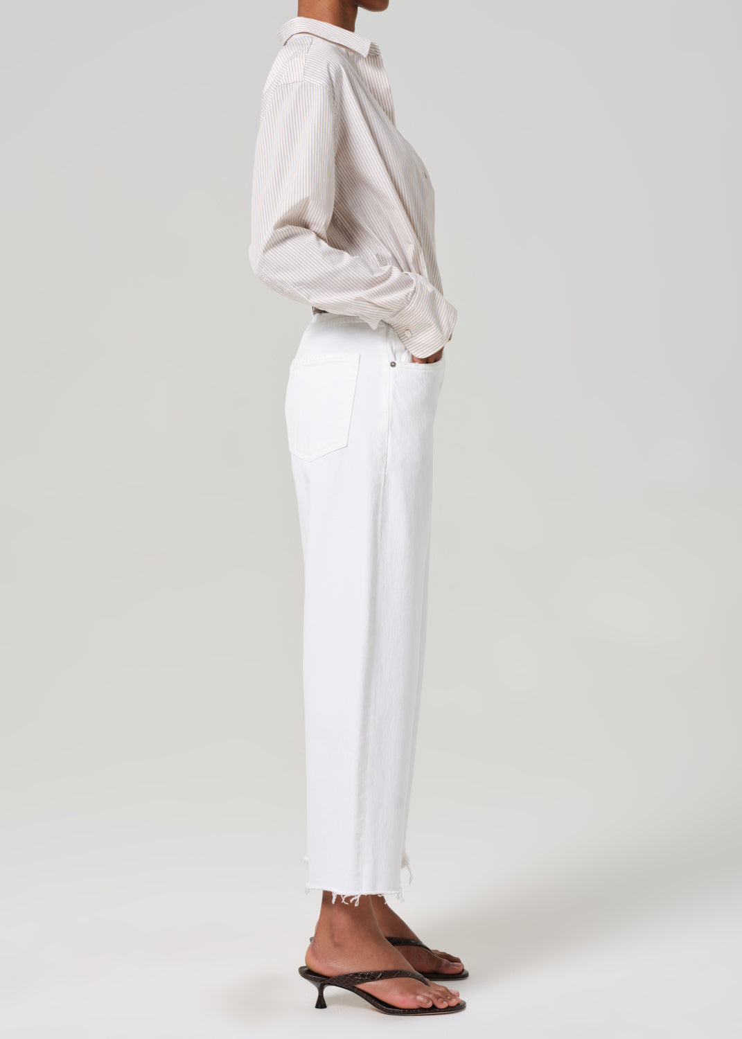 AYLA RAW HEM CROP IN HARLOW