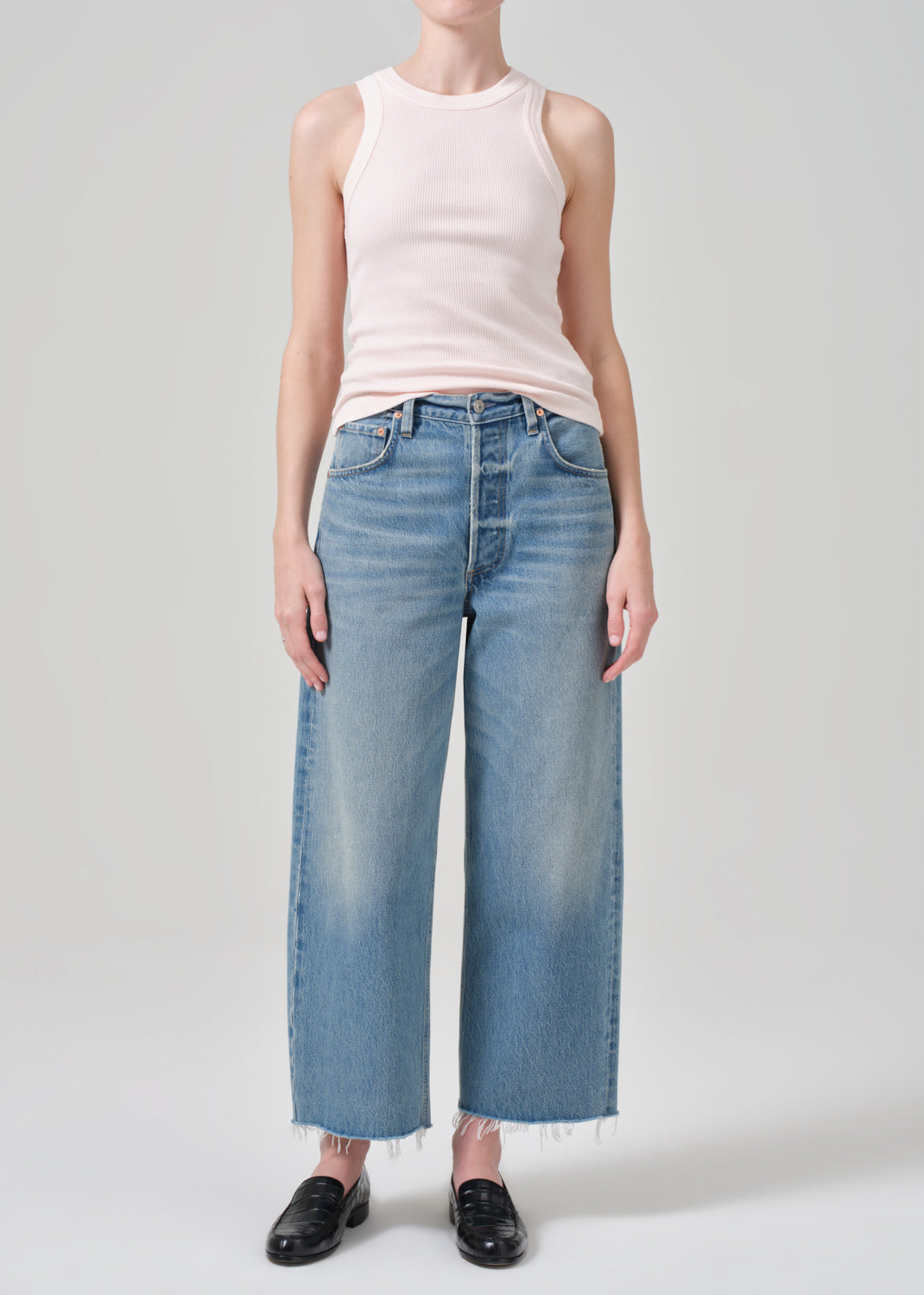 AYLA RAW HEM CROP