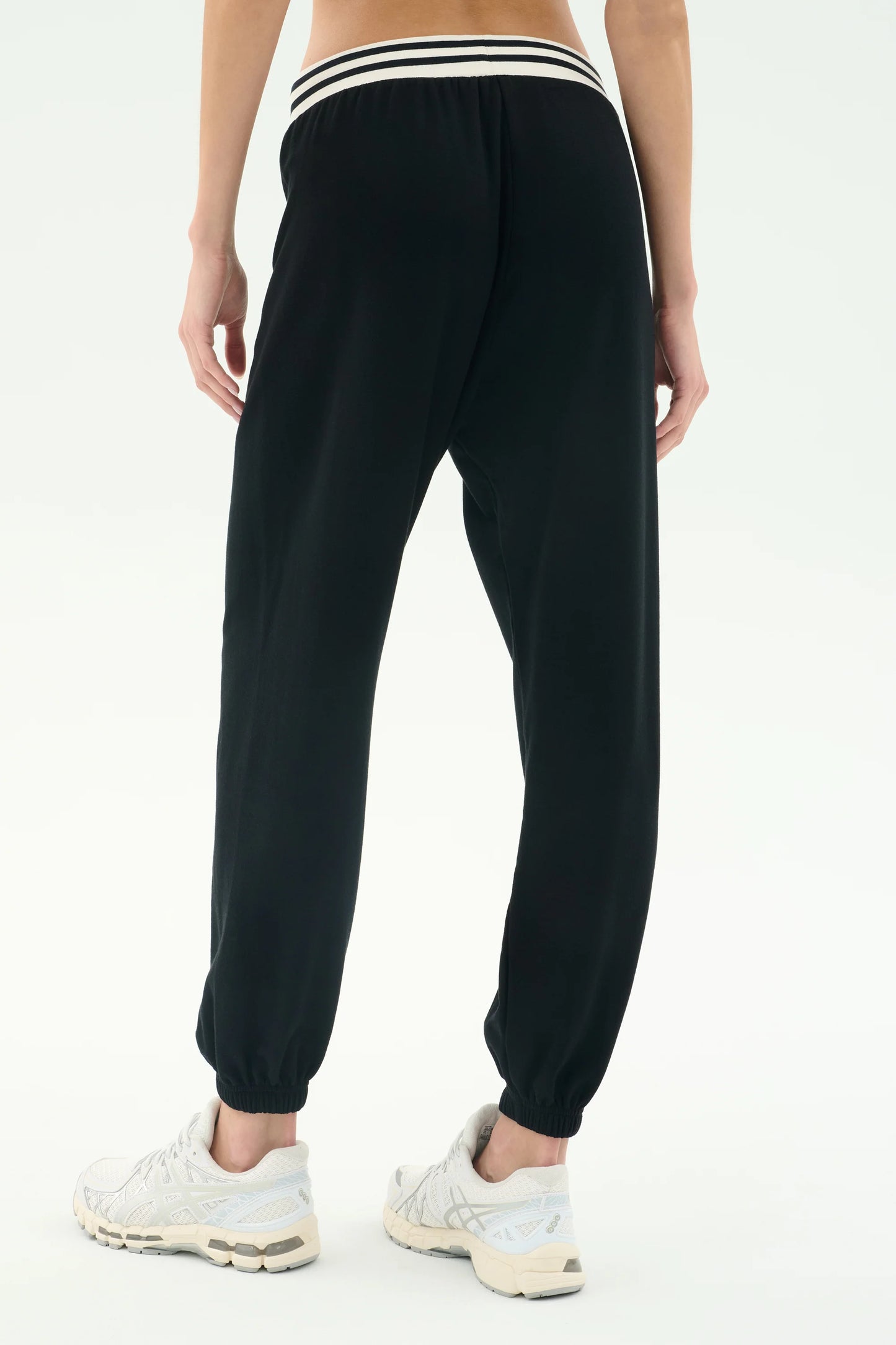 ANDIE OVERSIZED FLEECE SWEATPANT W/STRIPE
