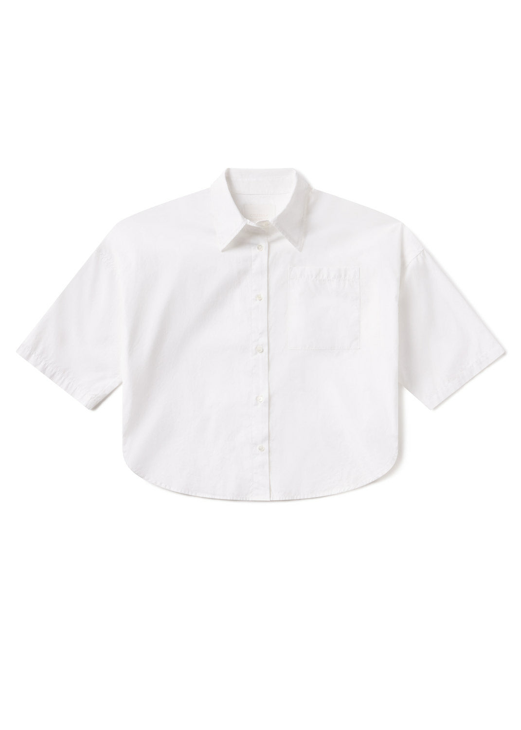 FRANCES CROPPED CAPE BUTTON UP