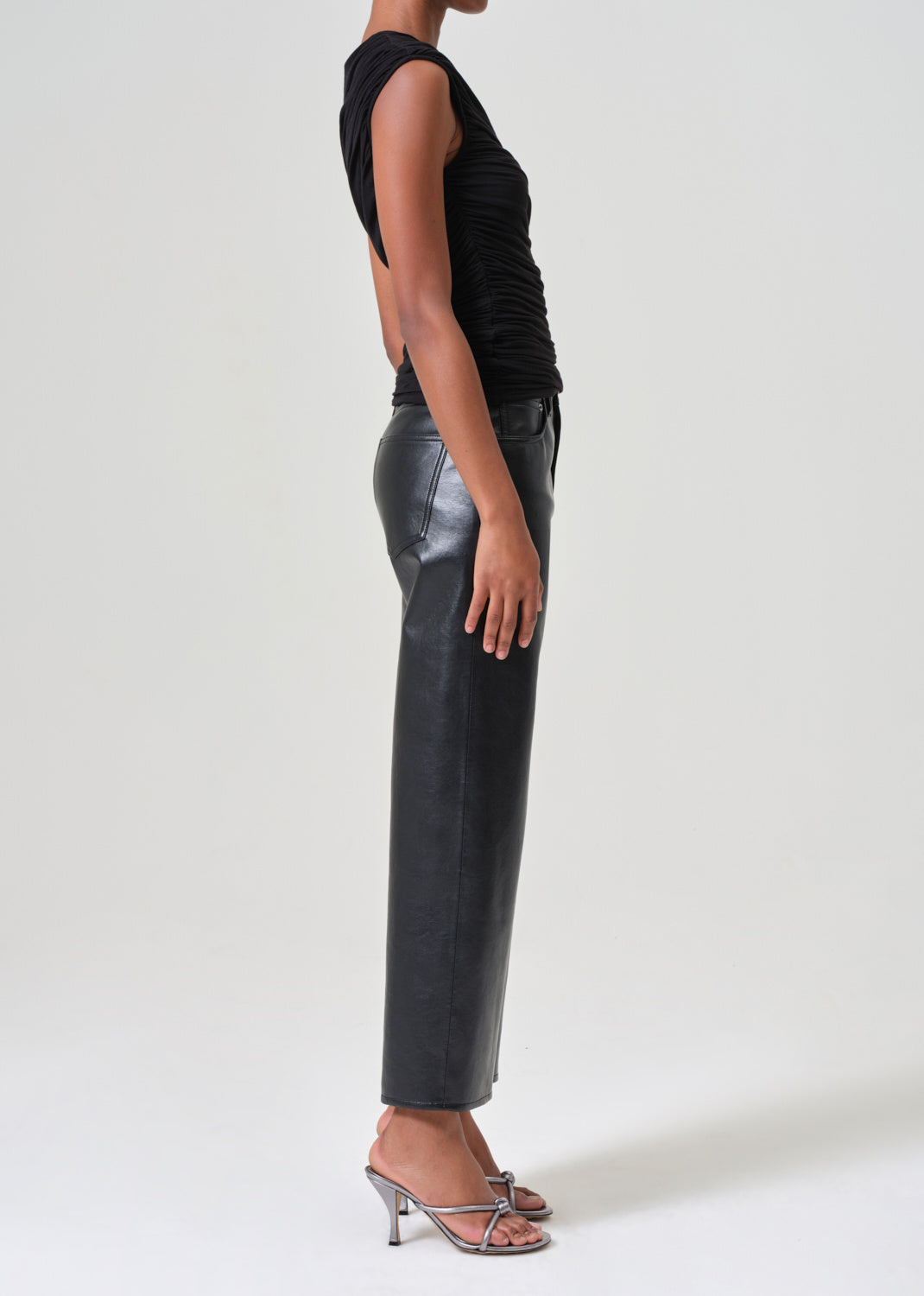 REN HIGH RISE IN RECYCLED LEATHER