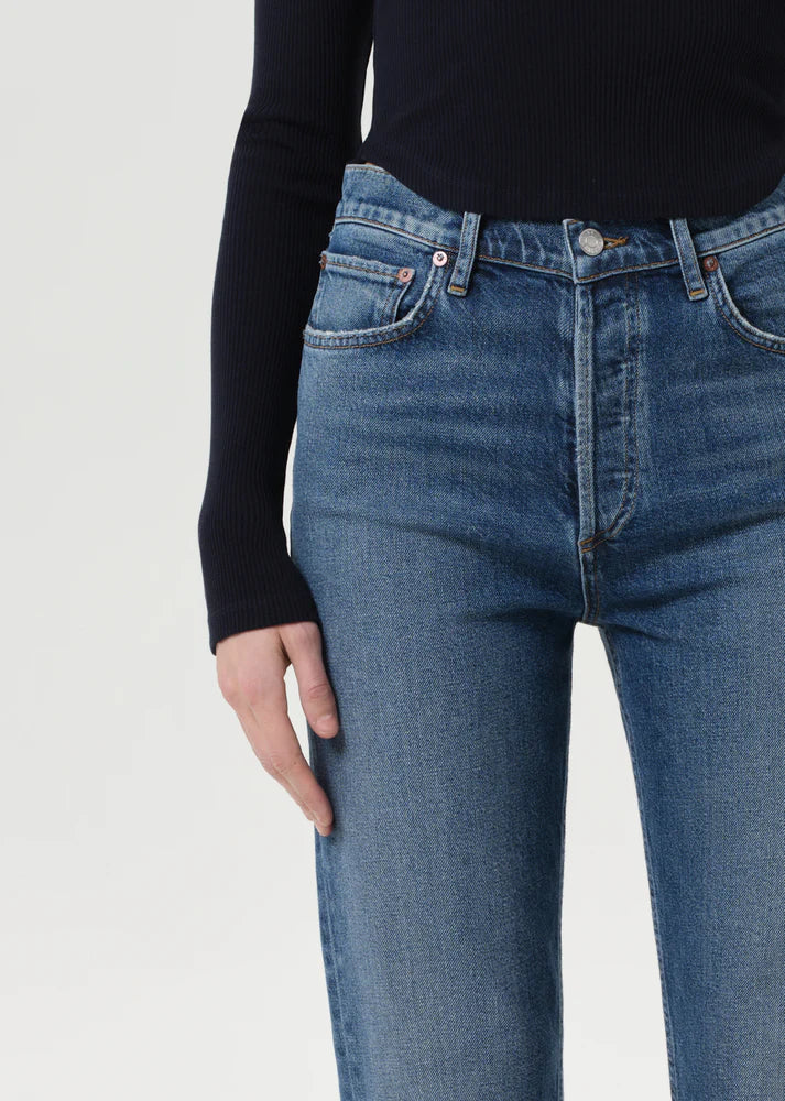 90S PINCH WAIST CROP IN OVERCAST