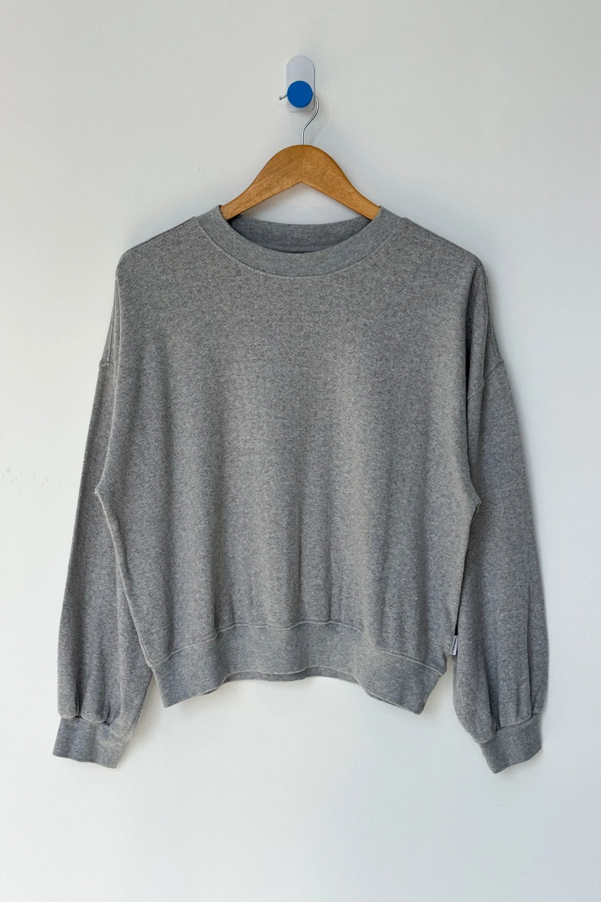 POINTELLE CORE SWEATSHIRT