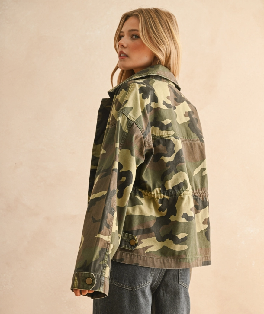 CAMOUFLAGE PRINTED JACKET