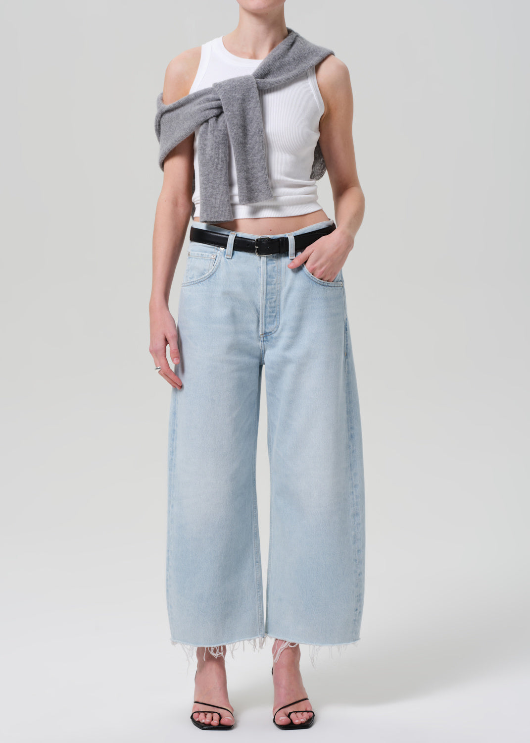 AYLA RAW HEM CROP ALLIER