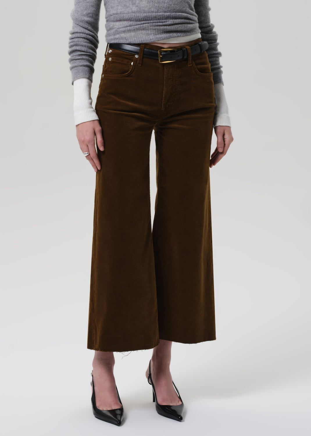 LYRA WIDE LEG CROP IN CORD