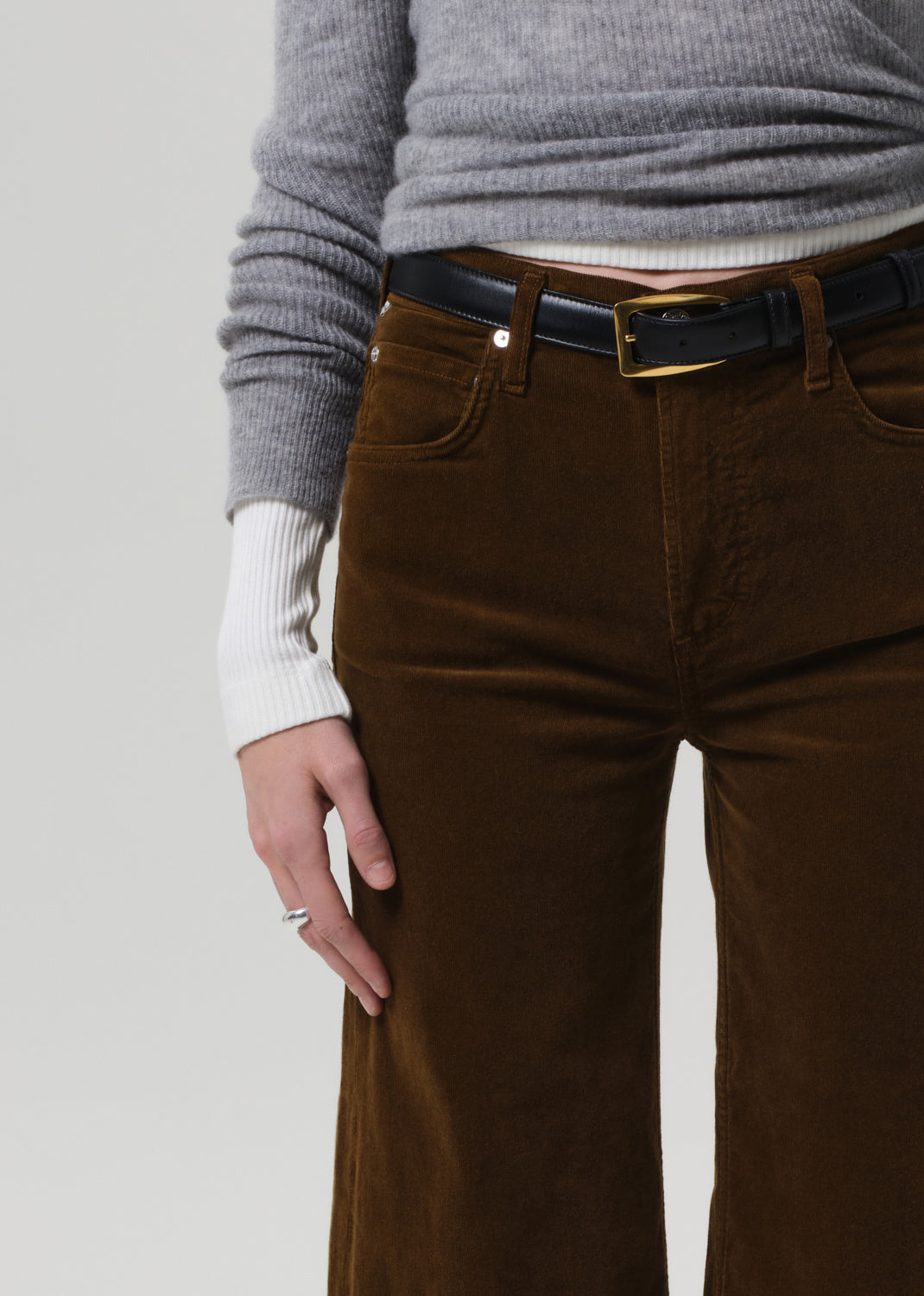 LYRA WIDE LEG CROP IN CORD