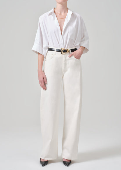CLAIRE ORIGAMI SHIRT IN OPTIC WHITE