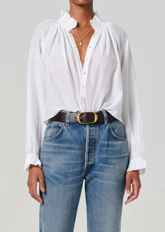 IRIS RUFFLE TOP