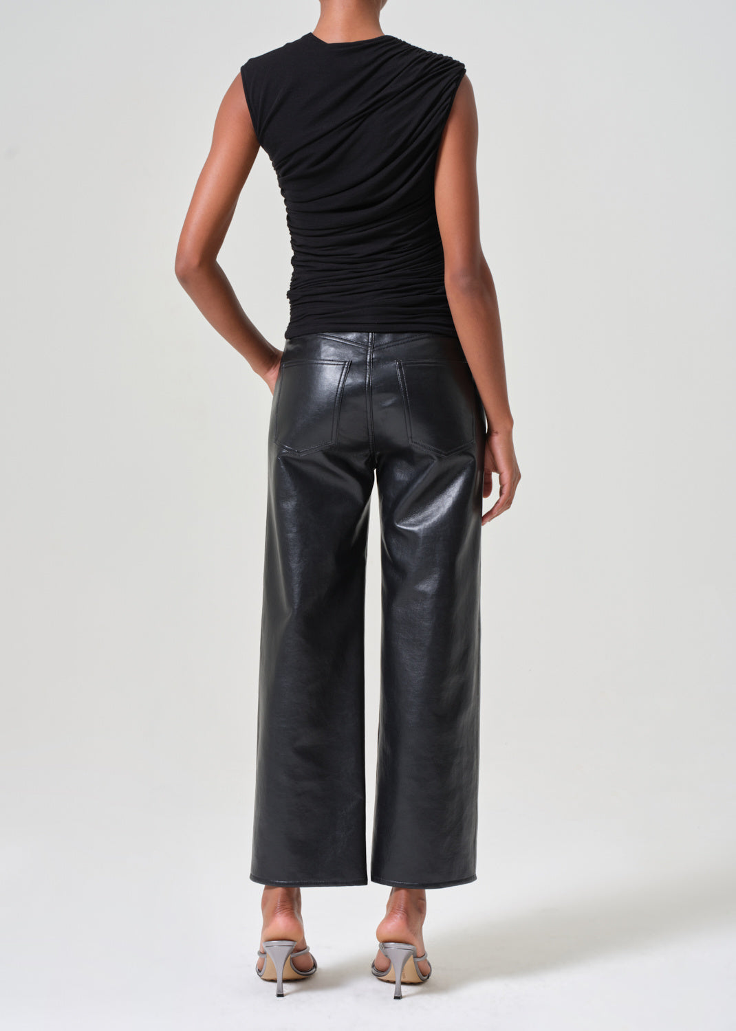 REN HIGH RISE IN RECYCLED LEATHER
