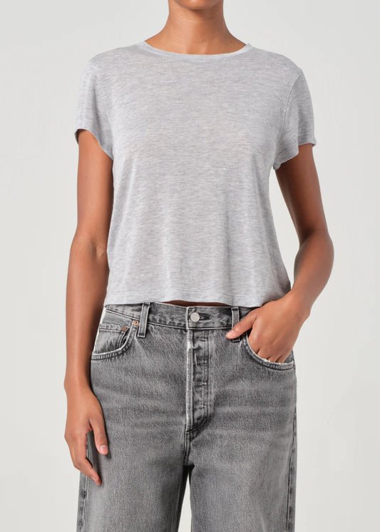 ADINE SHRUNKEN TEE GREY HEATHER