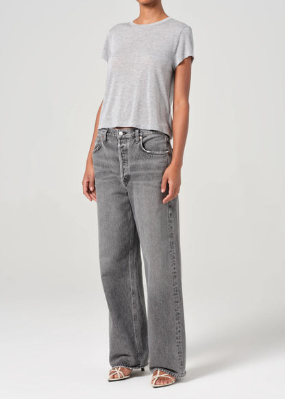 ADINE SHRUNKEN TEE GREY HEATHER