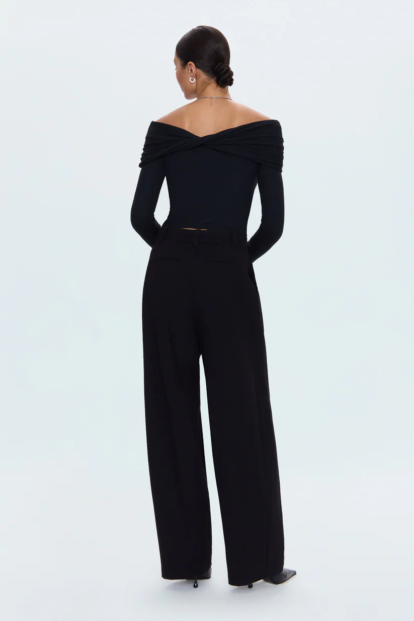 EDEN PLEATED PONTE TROUSER