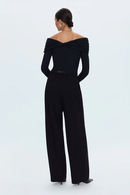 EDEN PLEATED PONTE TROUSER