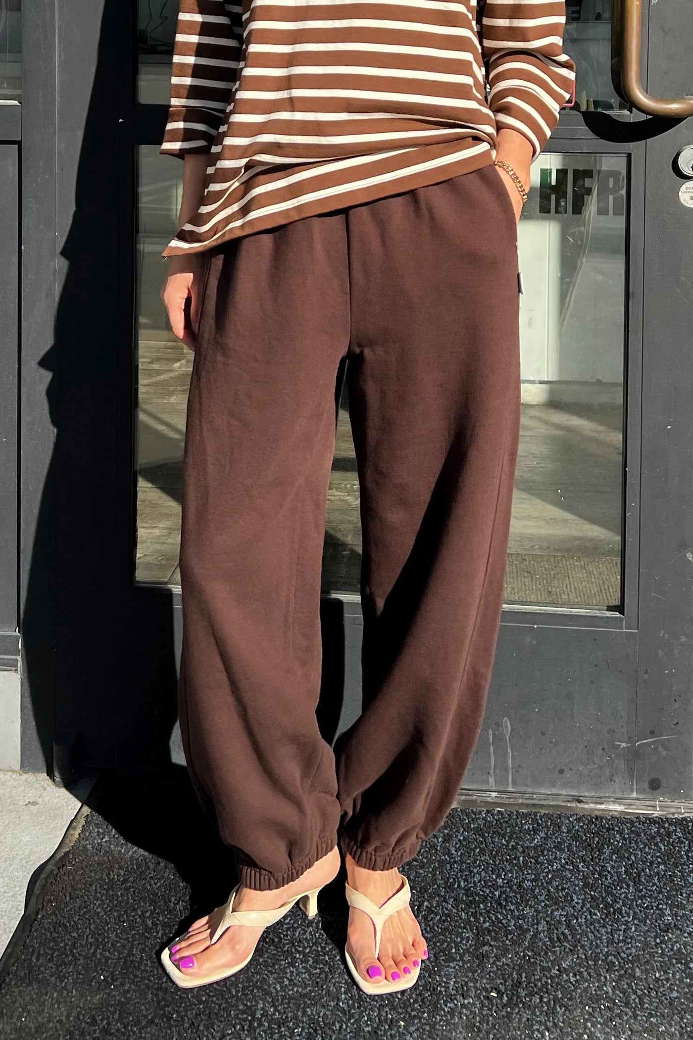 FRENCH TERRY BALLOON PANTS