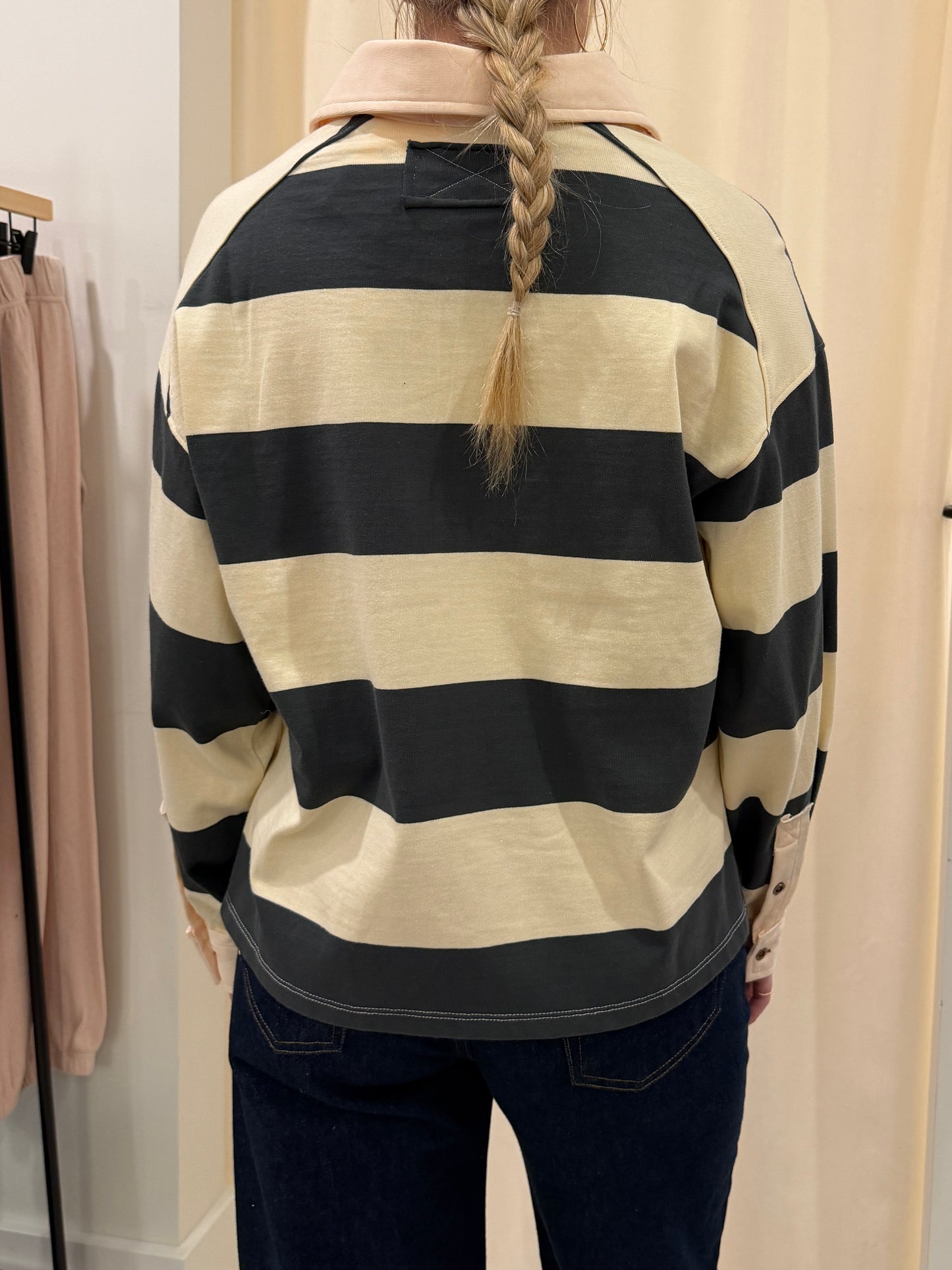 LONG SLEEVE COLLAR RUGBY SHIRT