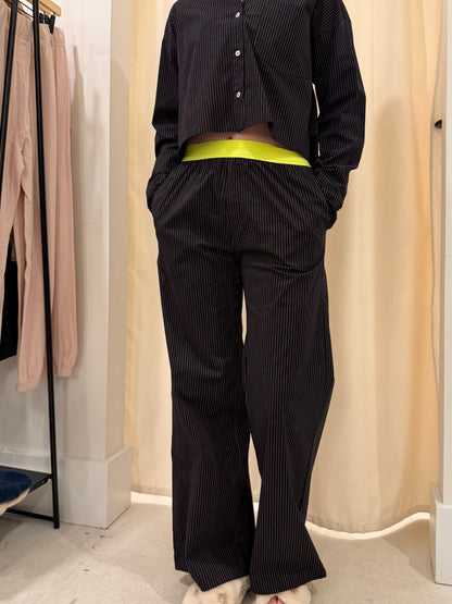 UPCYCLED POP BOXER PANT POPLIN PINSTRIPE