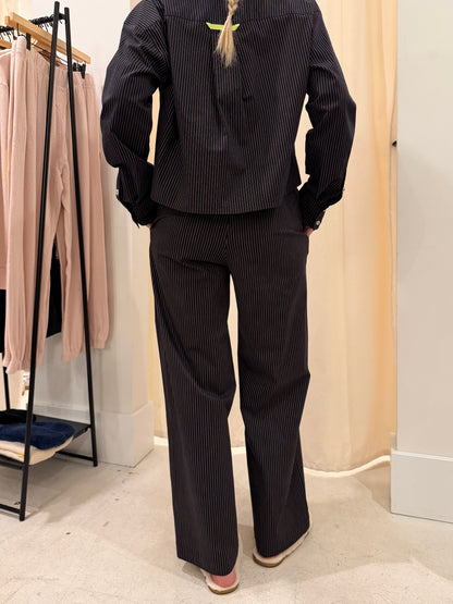 UPCYCLED POP BOXER PANT POPLIN PINSTRIPE