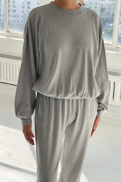 POINTELLE CORE SWEATSHIRT