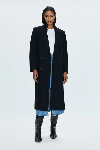 PRESCOTT DOUBLE BREASTED WOOL COAT