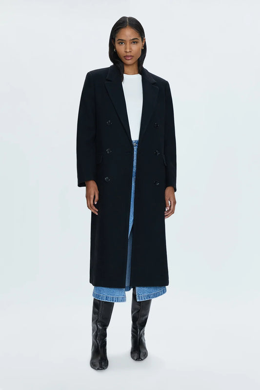PRESCOTT DOUBLE BREASTED WOOL COAT