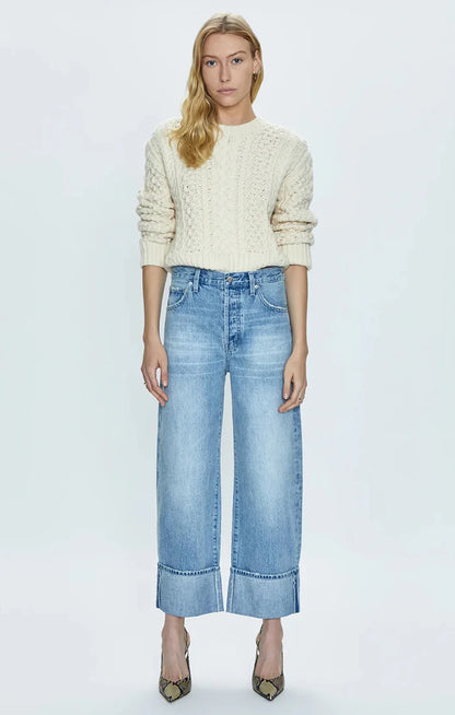 RYDER HIGH RISE CUFFED STRAIGHT