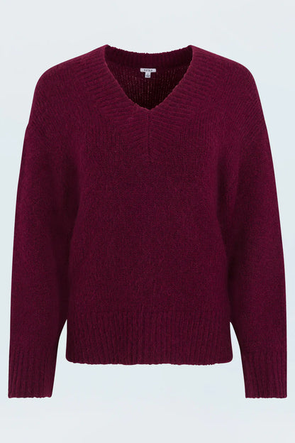 TALIA CHUNKY V-NECK L/S SWEATER