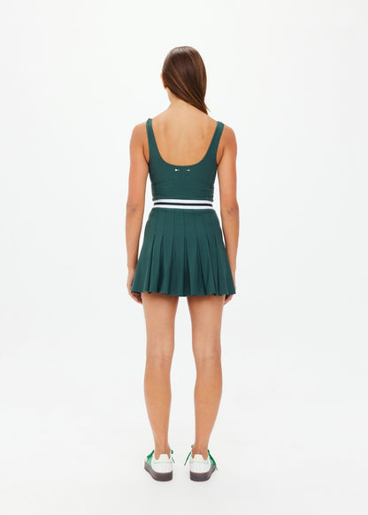 PEACHED LUCETTE PLEATED DRESS