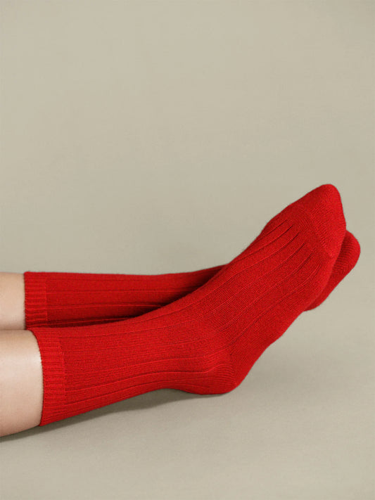 ITIALIA CHASHMERE COZY RIB CREW SOCK